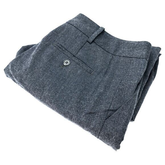 Talbots Petites Gray Wool Heritage Mid-Rise Dress Pants Sz 8P - Picture 4 of 13